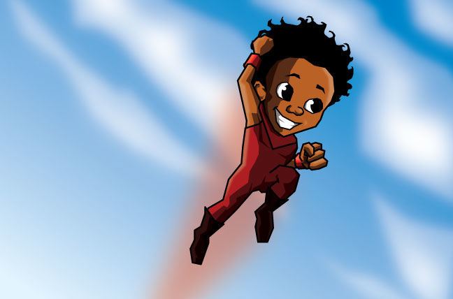 Projeto literário traz um garoto negro como super-herói
