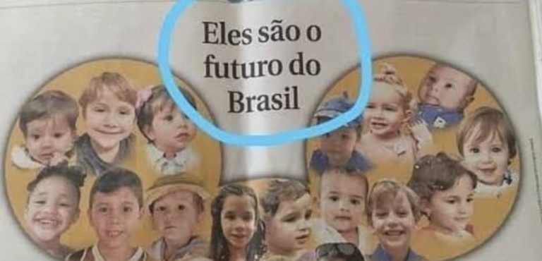 “Eles são o futuro do Brasil” Correio Brazilense admite erro em foto só com crianças brancas