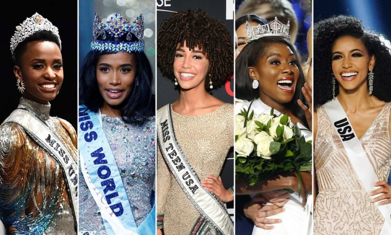 Retrospectiva Mundo Negro 2019 #9 – Miss EUA, Miss América, Miss Teen EUA, Miss Mundo e  Miss Universo são mulheres negras