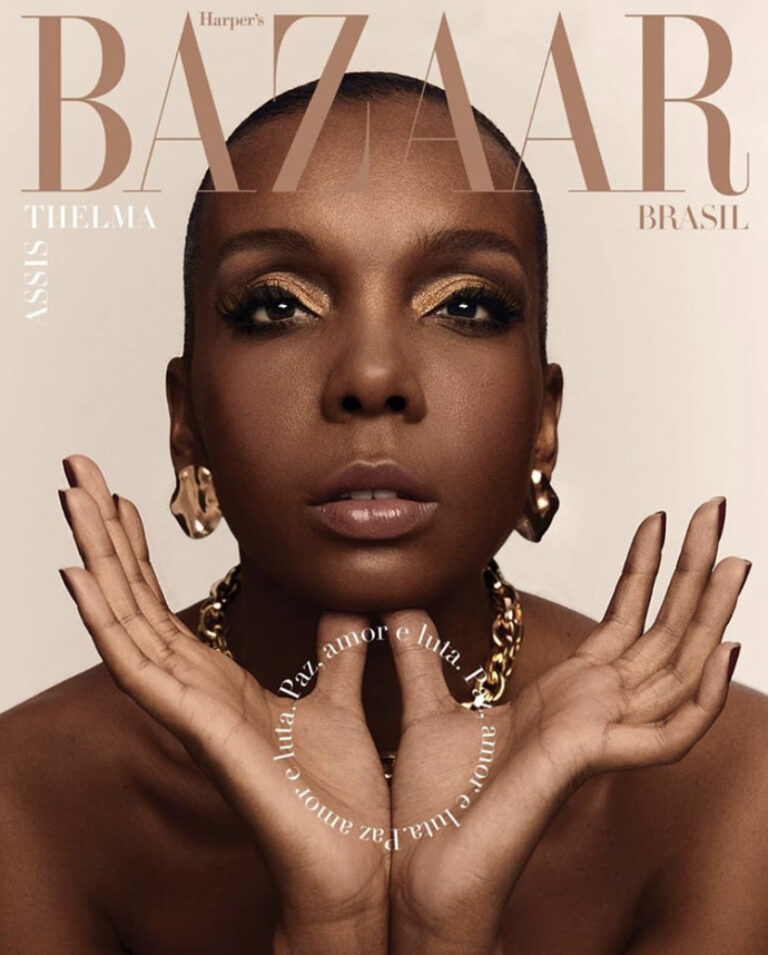 Thelma Assis é a capa de julho da revista Bazaar