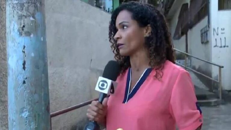 Repórter de afiliada da Globo é ameaçada ao vivo por homem armado