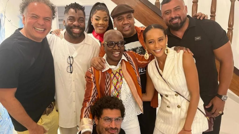 Ativista africana Angélique Kidjo se reúne em jantar com Lázaro Ramos, Ludmilla e outras personalidades negras no Rio de Janeiro