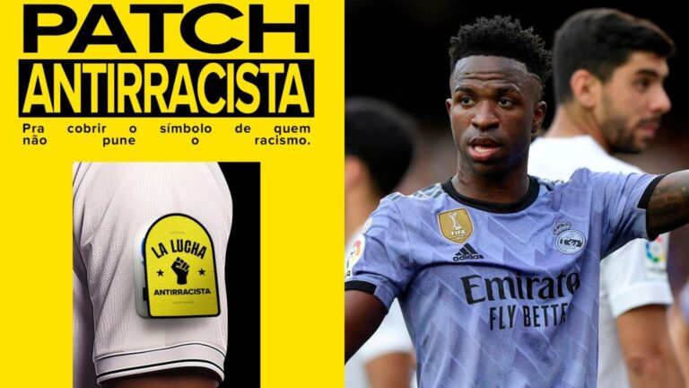 Mercado Livre lança Path Antirracista e declara apoio a Vini Jr: “Quem se omite na luta contra o racismo não merece destaque” Mercado Livre lança Path Antirracista e declara apoio a Vini Jr: “Quem se omite na luta contra o racismo não merece destaque”