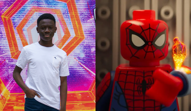 Com 14 anos, filho de camaroneses animou cena de Lego em “Homem-Aranha: Através do Aranhaverso”