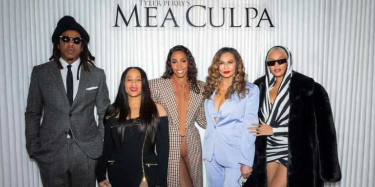 Pré-estreia de ‘Mea Culpa’, filme estrelado por Kelly Rowland, tem presença de Beyoncé e Jay-Z