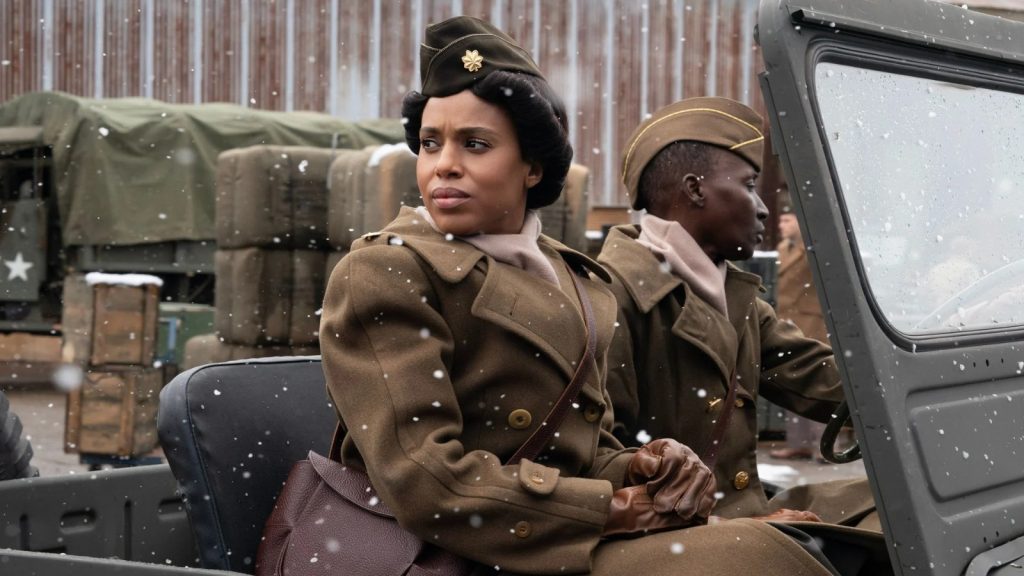 nspirado em uma história real, o filme "Batalhão 6888" chega à Netflix no dia 20 de dezembro, dirigido por Tyler Perry e estrelado por Kerry Washington.. Foto: Divulgação