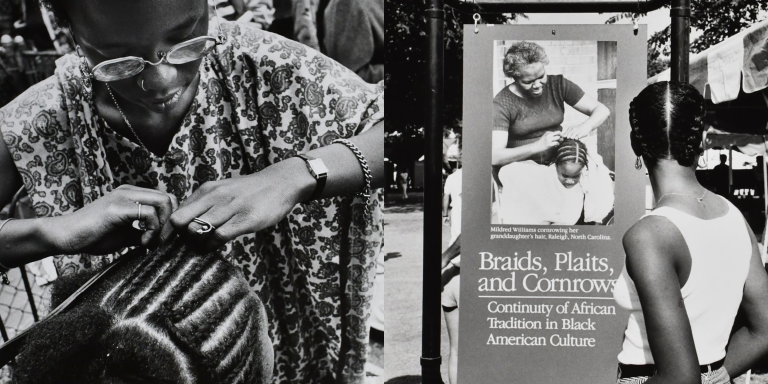 Fotógrafo Roland L. Freeman retratou a arte das tranças afro no festival do Smithsonian, em 1985