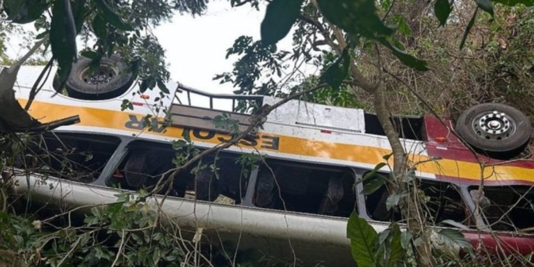 Ônibus a caminho do Quilombo dos Palmares cai em ribanceira e deixa 23 mortos