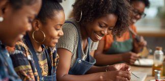 Brunch e marcenaria: experiência criada por mulheres negras une gastronomia afetiva e artesanato em madeira