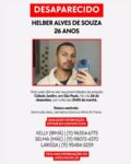 Onde está Helber! Helber, de 26 anos, está desaparecido desde o dia 23 de dezembro, quando saiu