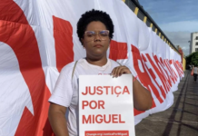 Caso Miguel Otávio segue sem desfecho 6 anos após sua morte Mirtes Renata durante ato por justiça para Miguel Otávio
