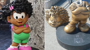 Estátua de Milena vandalizada em São Paulo após ter a cabeça arrancada
