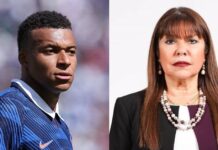 Mbappé reage a ataques racistas de senadora paraguaia: “Desprezível e indigna de sua função” Kylian Mbappé e Celeste Amarilla