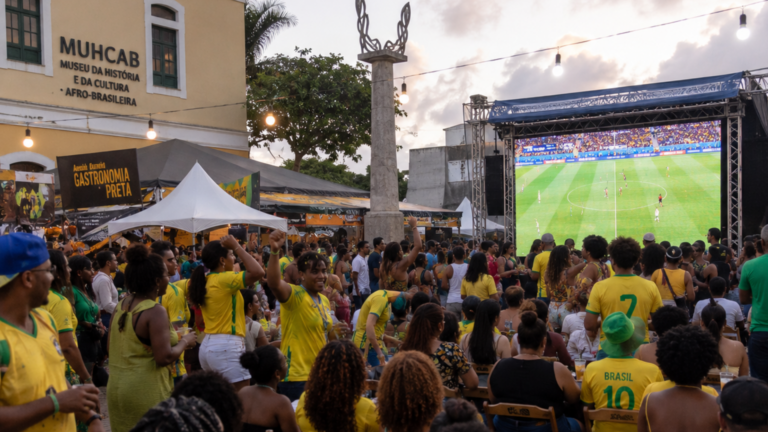 Arraiá Gastronomia Preta transmite Brasil x Noruega no Rio 