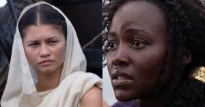 Zendaya e Lupita no filme A Odisseia