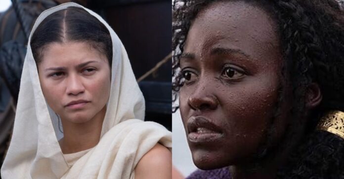 Zendaya e Lupita no filme A Odisseia
