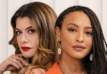 A inveja da branca Bela (Sheron Menezzes) e Vanessa (Alinne Moraes) em “Por Você”.