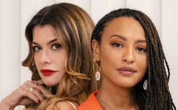 A inveja da branca Bela (Sheron Menezzes) e Vanessa (Alinne Moraes) em “Por Você”.