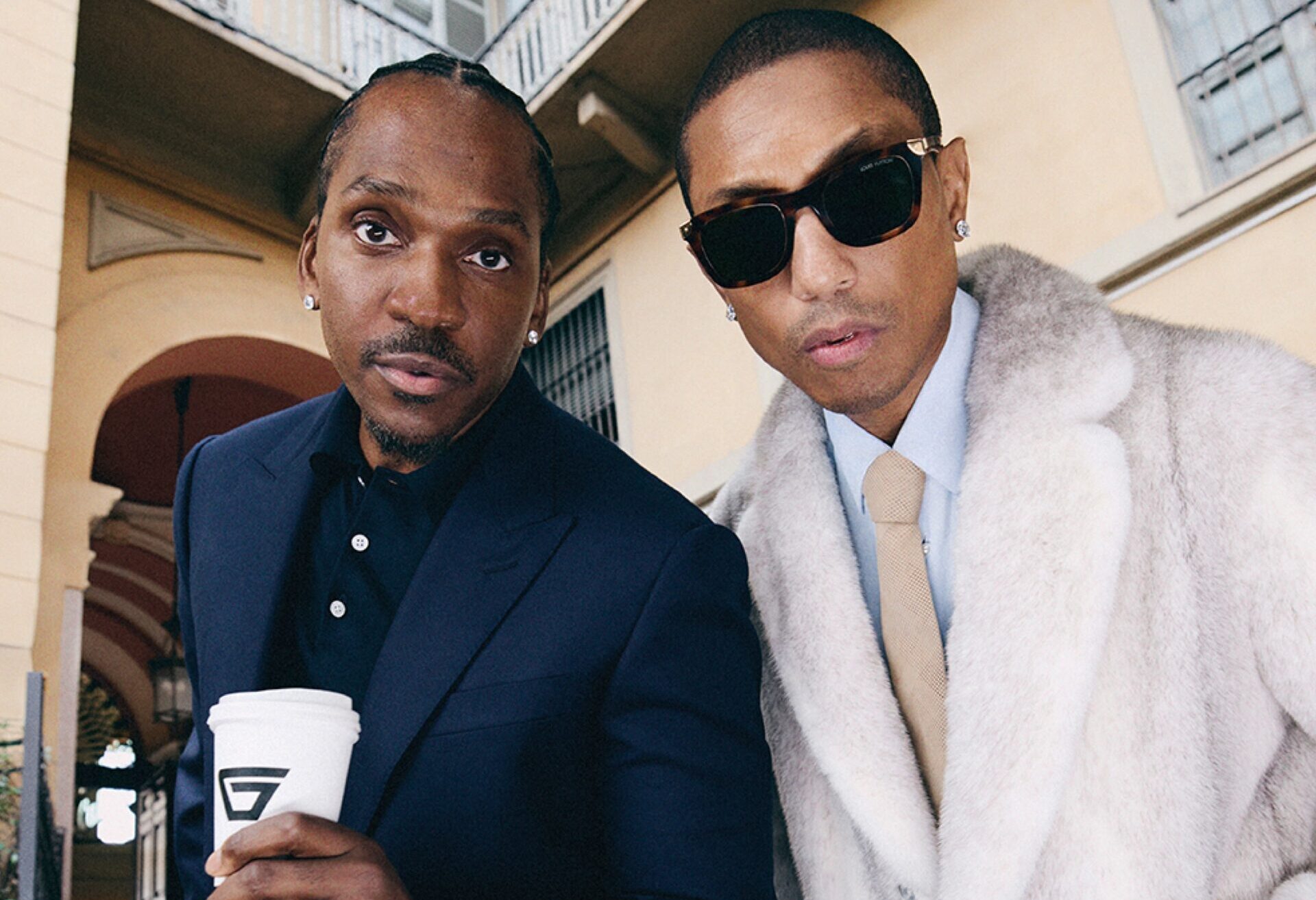 Pharrell Williams e Pusha T entram no mercado de café com nova marca em parceria com a Lavazza